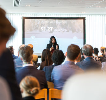 On stage at The AI Revolution