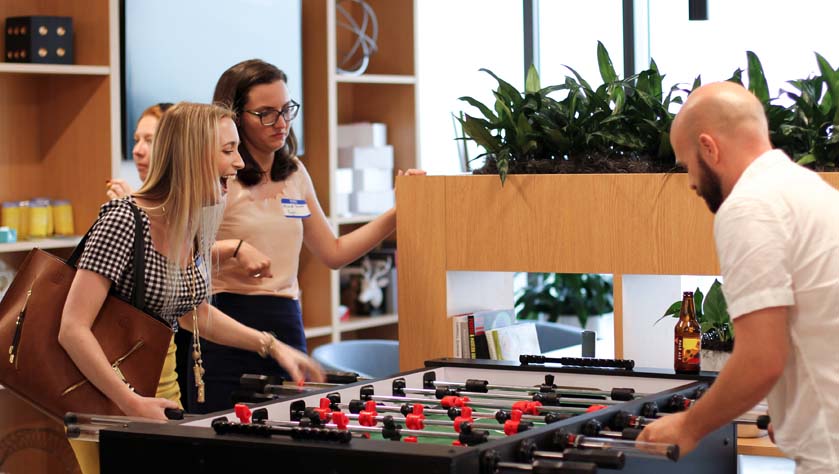 network at a coworking space