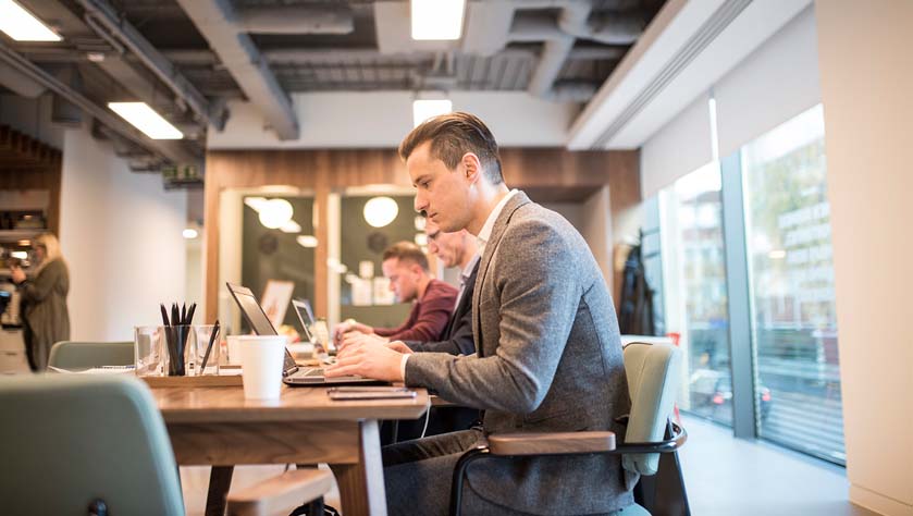 Increasing website traffic in an office