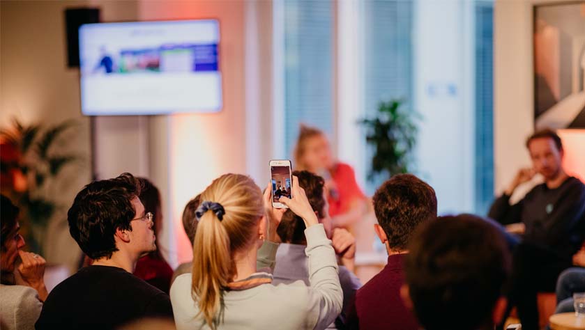 Audience of Amsterdam talks tech the food waste edition