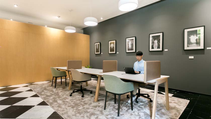 Designer coworking space in Shanghai